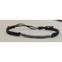 PULSERA RIVIERE AZUL MACRAME NEGRO