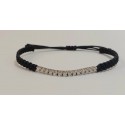 PULSERA RIVIERE MACRAME NEGRO