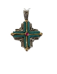 CRUZ ALTANA PLATA Y BRONCE 2