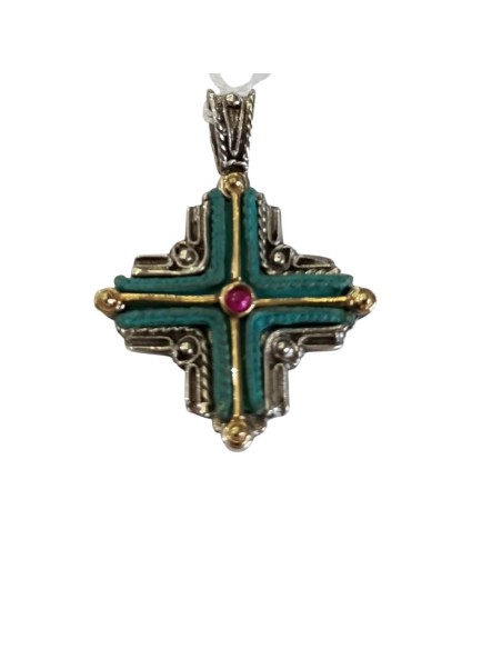 CRUZ ALTANA PLATA Y BRONCE