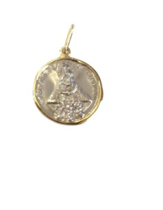 COLGANTE MEDALLA PLTA -BRONCE PEQUEÑO 2