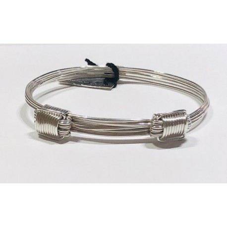 PULSERA PLATA NUDO 7 HILOS MUJER