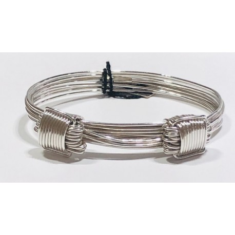 PULSERA PLATA NUDO 10 HILOS MUJER