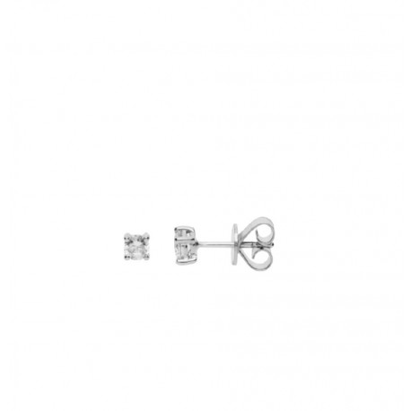 PENDIENTES ORO BLANCO CON DIAMANTES