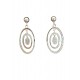 PENDIENTES ORO BLANCO CON CIRCONITA RDO