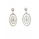 PENDIENTES ORO BLANCO CON CIRCONITA RDO