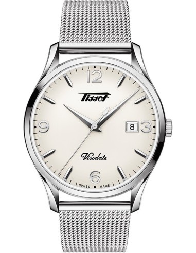 RELOJ TISSOT VISODATE ACERO MALLA MILANESA