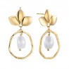 PENDIENTES P.DURAN COCO PERLA BARROCA CON ARO
