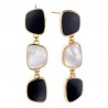 PENDIENTES P.DURAN CHARLOT MADRE PERLA Y AGATA
