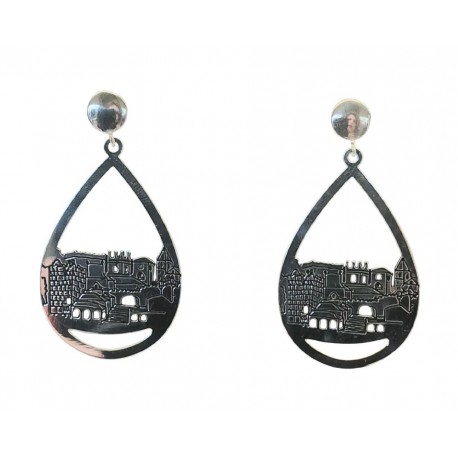 PENDIENTES CACERES PLATA PEQUEÑO 