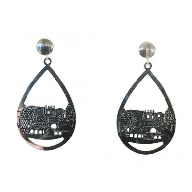 PENDIENTES CACERES PLATA GRANDE