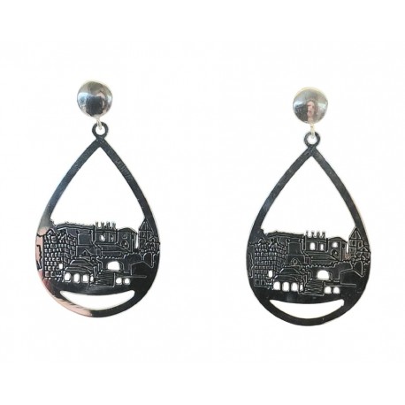 PENDIENTES CACERES PLATA GRANDE