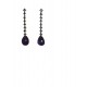 PENDIENTES ORO CON ZAFIRO Y AMATISTA