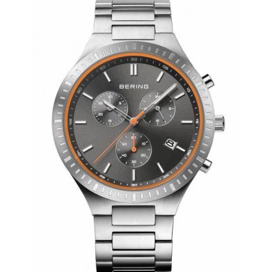 RELOJ BERING TITANIO ESF.NEGRA CON AGUJA NARANJA