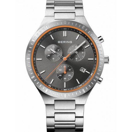 RELOJ BERING TITANIO ESF.NEGRA CON AGUJA NARANJA