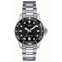 RELOJ TISSOT SEASTAR NEGRO CON BISEL , ACERO 