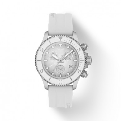RELOJ SEASTAR 1000 CRONO Q ESF BLANCA CAUCHO