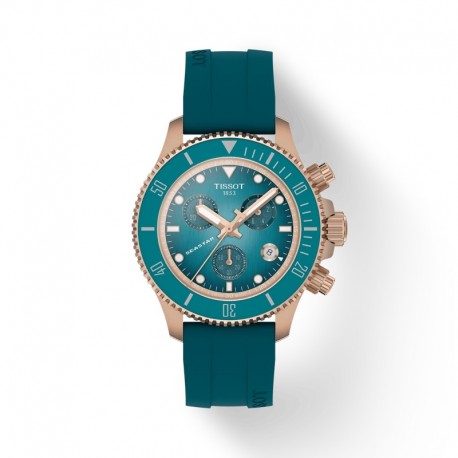 RELOJ SEASTAR 1000 CRONO 38 MM ESF TURQUESA