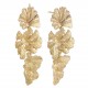 PENDIENTES P.DURAN HOJA CON TEXTURA