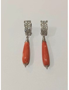 PENDIENTES ORO Y CORAL