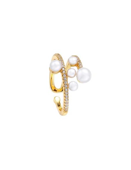 SORTIJA P.DURAN PEARL DOBLE BRAZO CON 5 PERLAS