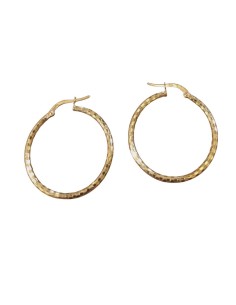 CRIOLLA ORO MARTILLEADA 25*2MM