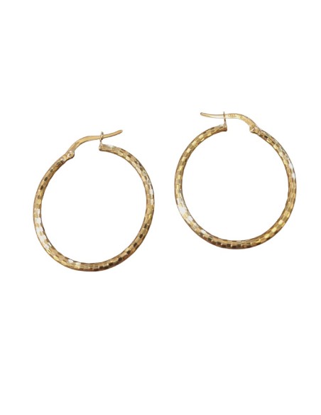 CRIOLLA ORO MARTILLEADA 25*2MM