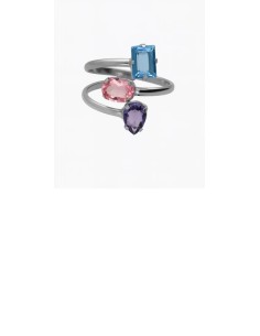 SORTIJA V.CRUZ BOREA CON CRISTAL MULTICOLOR