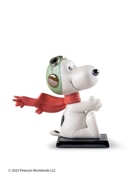 FIGURA LLADRO SNOOPY FLYING ACE