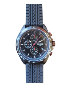 RELOJ DUWARD CORREA SILICONA ACERO/ROJO
