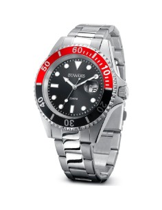RELOJ DUWARD BRAZALETE NEGRO/ROJO