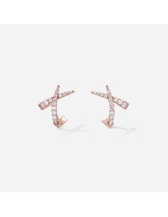 PENDIENTES GOLD&ROSES CRUZADO