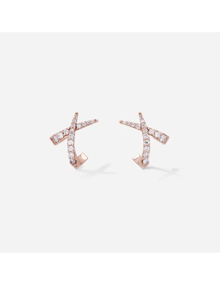 PENDIENTES GOLD&ROSES CRUZADO