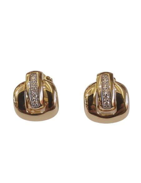 PENDIENTES CHIMENTO ORO Y BRILLANTE