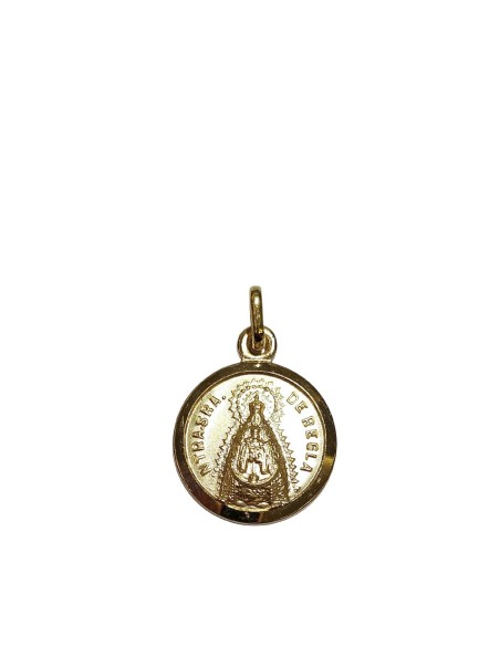 MEDALLA ORO VIRGEN DE REGLA 17 MM
