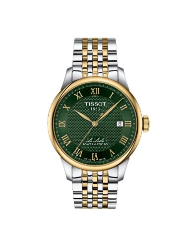 RELOJ TISSOT LE LOCLE BICOLOR ESFERA VERDE