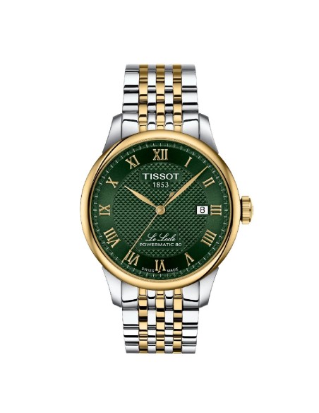 RELOJ TISSOT LE LOCLE BICOLOR ESFERA VERDE