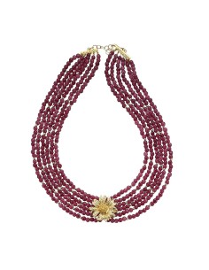 COLLAR P.DURAN FLOR CENTRAL Y PIEDRAS