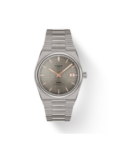 RELOJ TISSOT TITANIO PRX  ESFE.GRIS Y ROSA      
