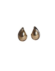 PENDIENTES ORO GOTA BICOLOR