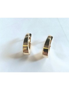 PENDIENTES ARO GRUESO ORO CON OMEGA
