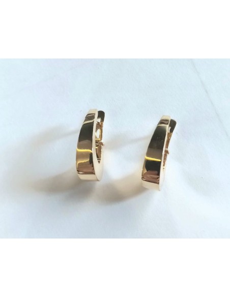PENDIENTES ARO GRUESO ORO CON OMEGA