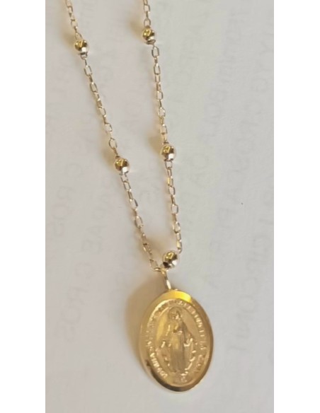 CADENA CON MEDALLA LA MILAGROSA ORO