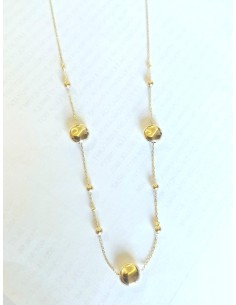 GARGANTILLA ORO CON LENTEJAS