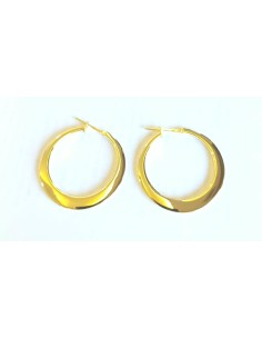 CRIOLLA ORO OVALADA PLANA 30MM