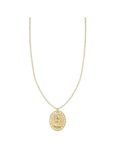 COLGANTE MI PRIMERA JOYA MEDALLA OVAL VIRGEN NIÑA
