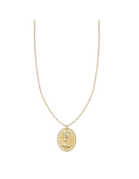 COLGANTE MI PRIMERA JOYA MEDALLA OVAL VIRGEN NIÑA