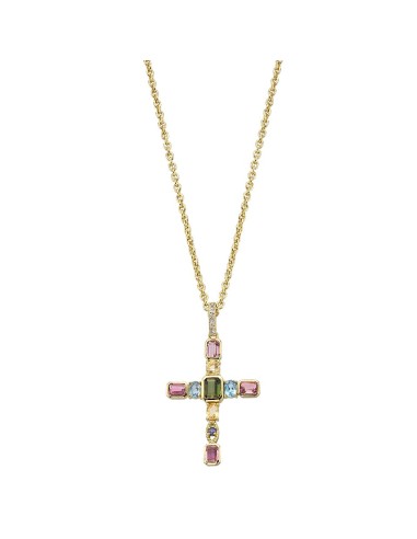 COLGANTE P.DURAN CON CRUZ Y PIEDRAS 