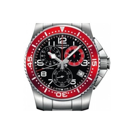 RELOJ LONGINES HIDROCONQUEST ROJO ESF. NEGRA