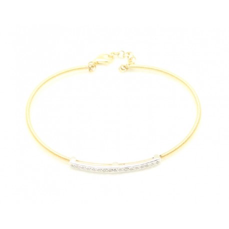 PULSERA ORO BLANCO CON BRILLANTES